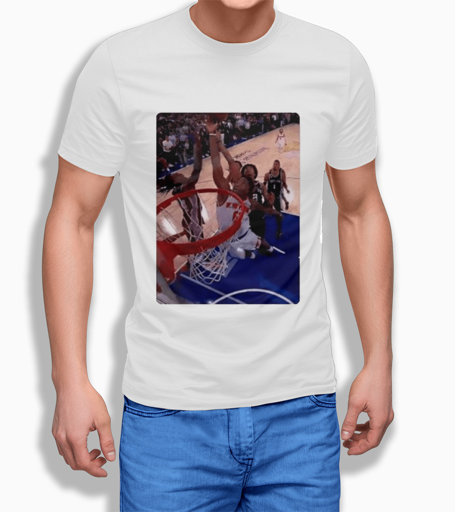 OG Anunoby Laocoon Knicks Game 4 Basketball Moment T-Shirt