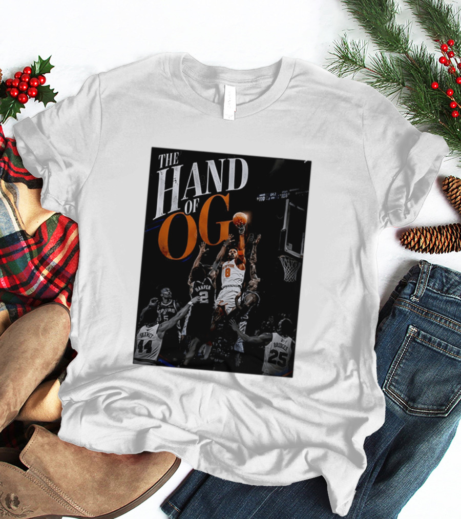 The Hand Of OG Anunoby New York Knicks NBA Basketball Player 2026 T-Shirt