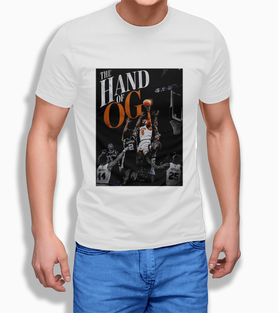 The Hand Of OG Anunoby New York Knicks NBA Basketball Player 2026 T-Shirt