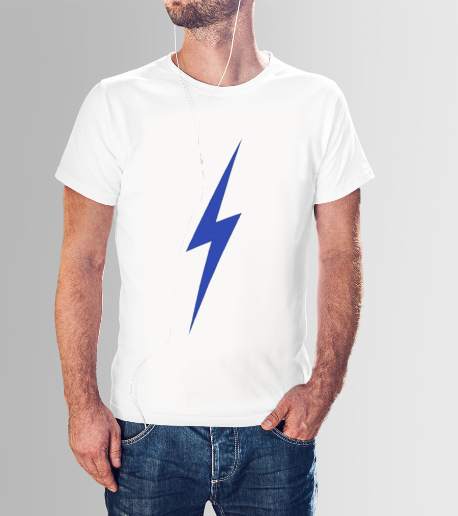 OKC Lightning Bolt Blue Power Energy T-Shirt