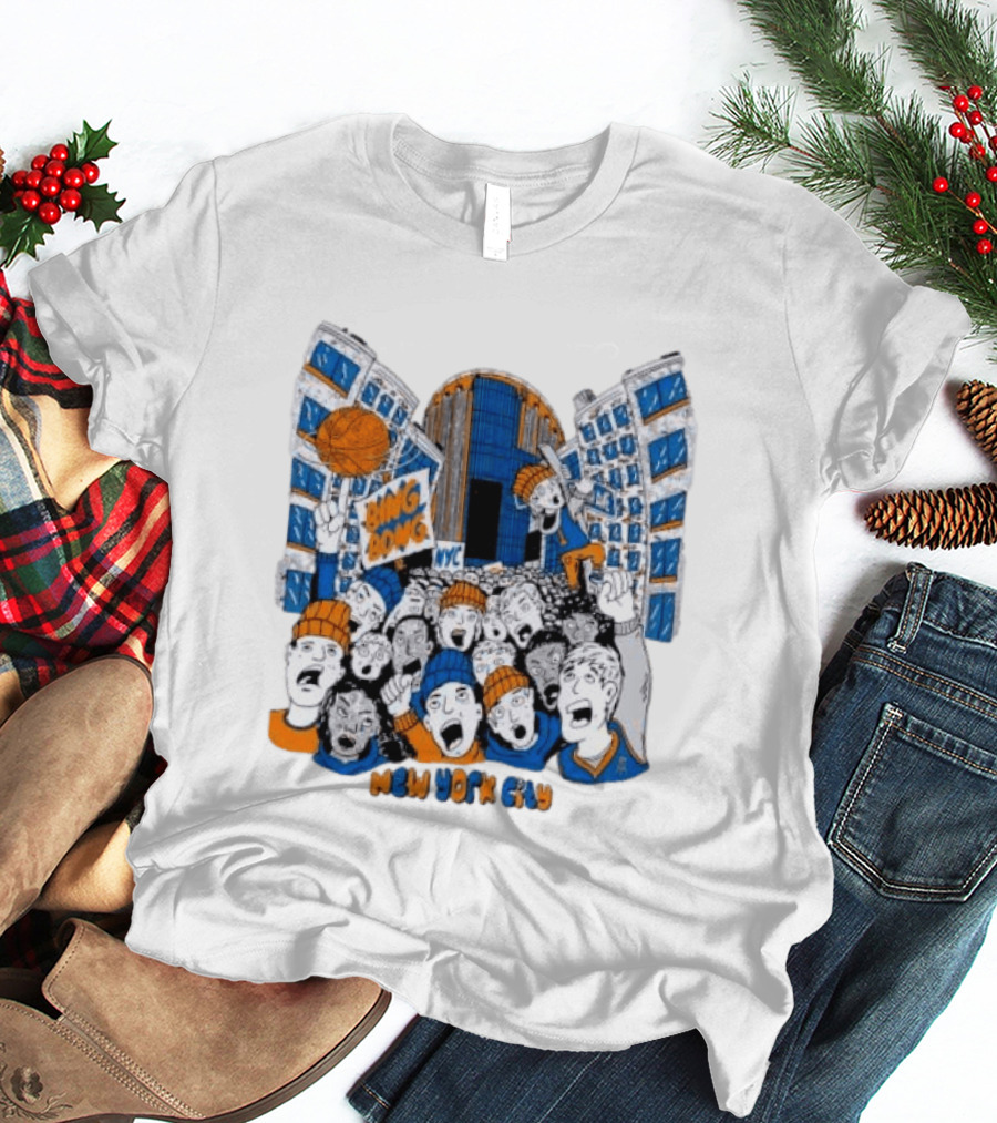 New York Knicks Bing Bong NYC New York City Basketball Fans Celebration T-Shirt
