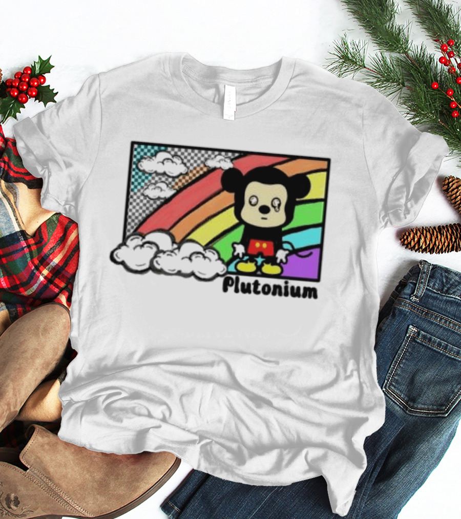 Rainbow Tears Plutonium Pride Mickey Mouse T-Shirt