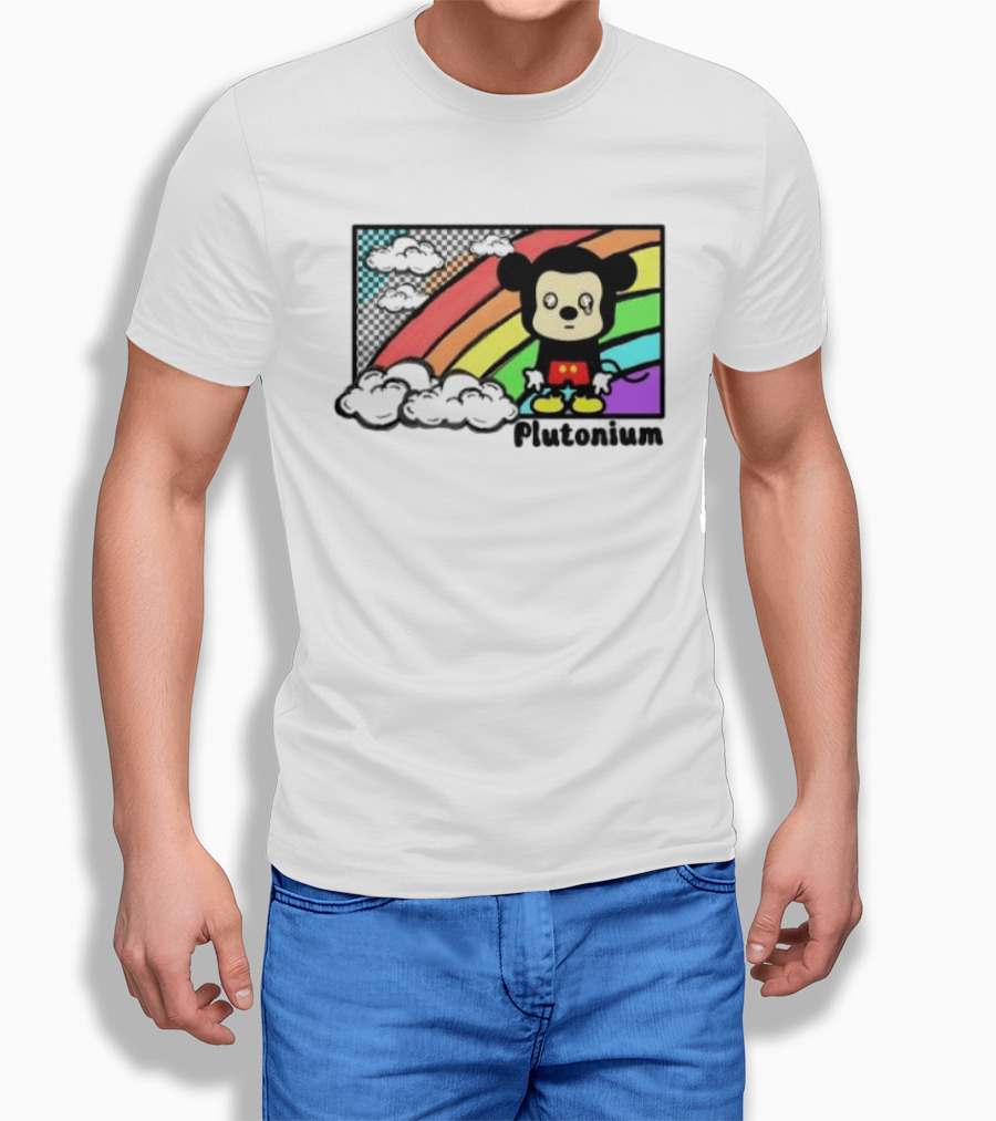 Rainbow Tears Plutonium Pride Mickey Mouse T-Shirt
