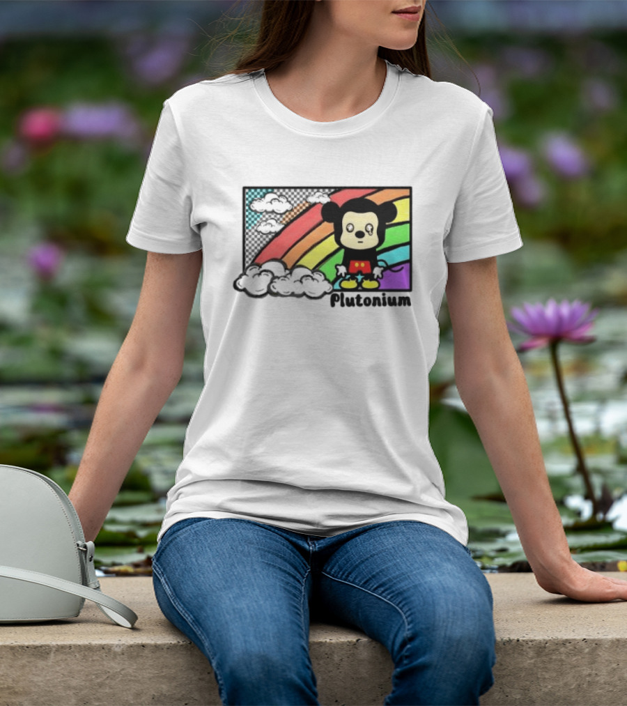 Rainbow Tears Plutonium Pride Mickey Mouse T-Shirt