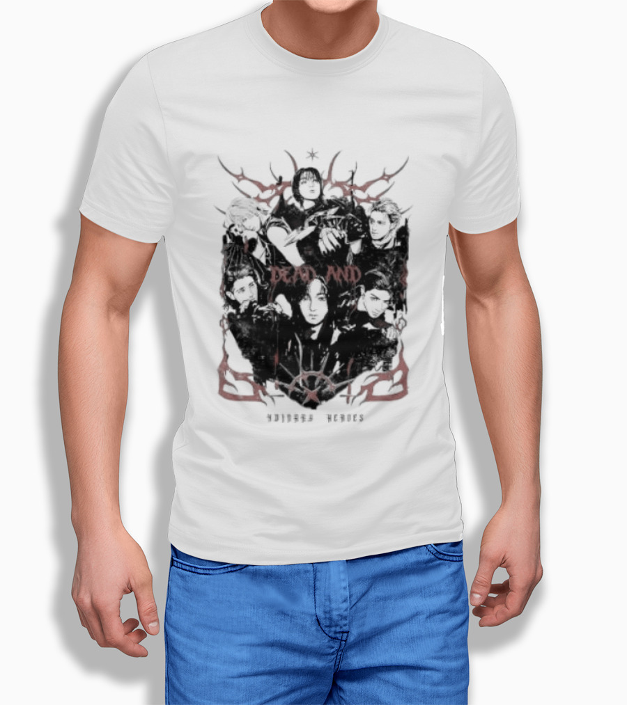 Xdinary Heroes Dead And Ordinary Heroes Dark Red Symbolic T-Shirt