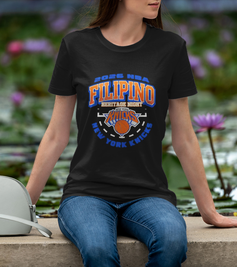 2026 NBA Filipino Heritage Night New York Knicks T-Shirt