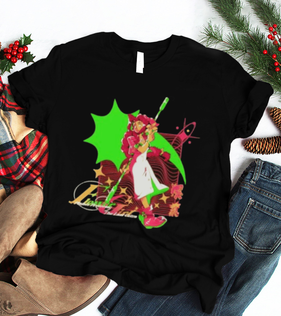 Aerith Gainsborough Final Fantasy VII Flower Girl Planet Protector Last Cetra Fantasy Art Nouveau T-Shirt