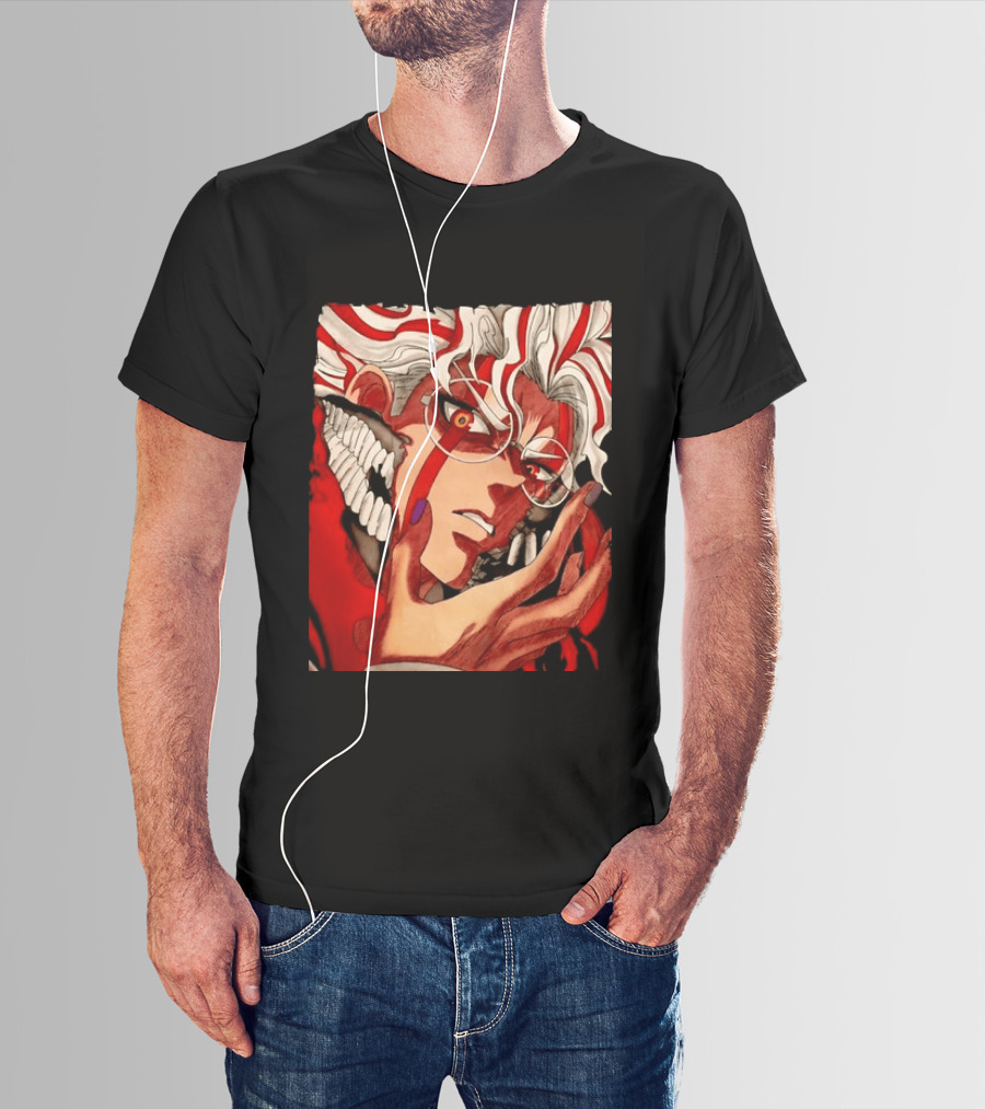 Akaza Kimetsu No Yaiba Upper Rank Three Anime T-Shirt