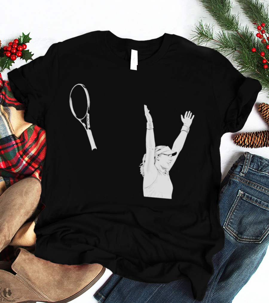 Babolat Tennis Player Celebration Arms Raised Victory T-Shirt