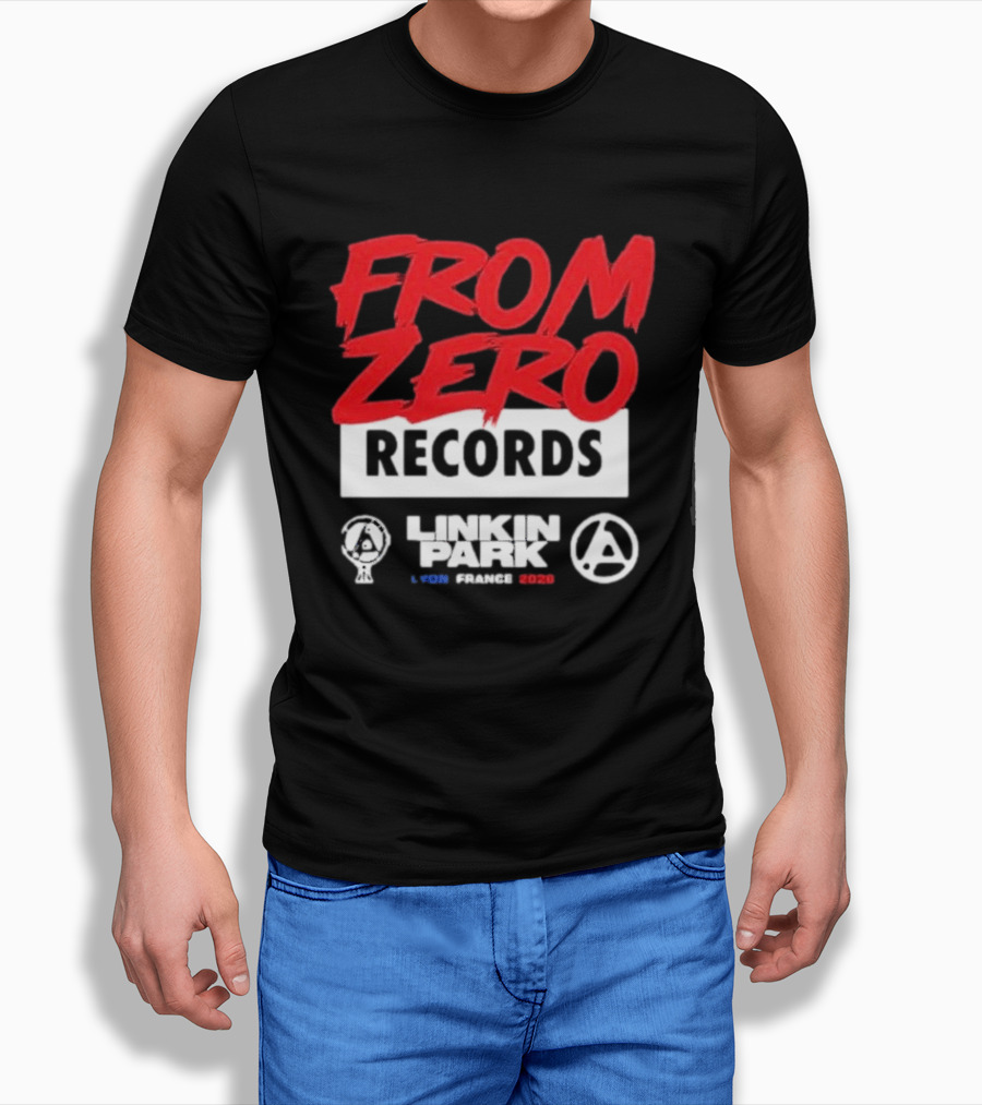 From Zero Records Linkin Park Lyon France 2026 T-Shirt