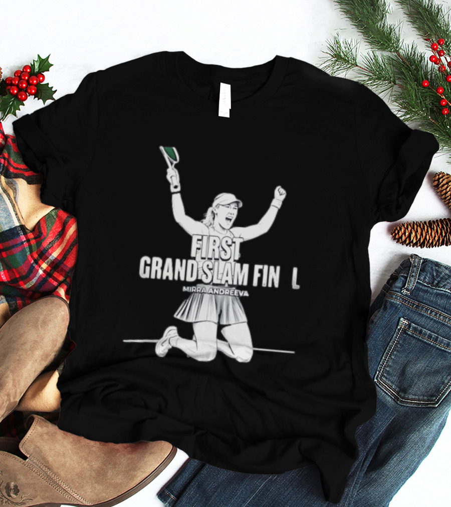 Mirra Andreeva First Grand Slam Final Celebration T-Shirt