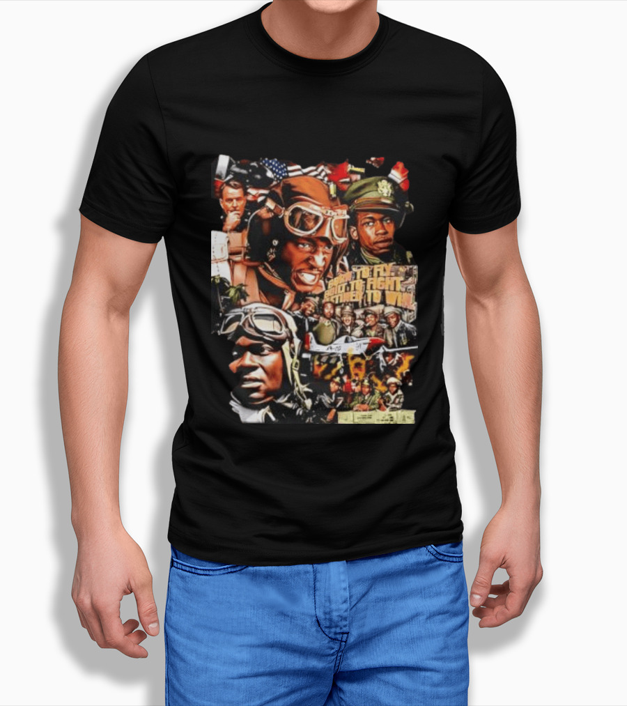 Tuskegee Airmen Born To Fly Built To Fight Destined To Win World War II US Army T-Shirt
