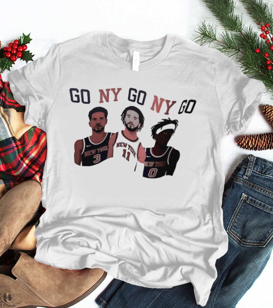 New York Knicks Go NY Go NY Go Basketball Fan Gear T-Shirt