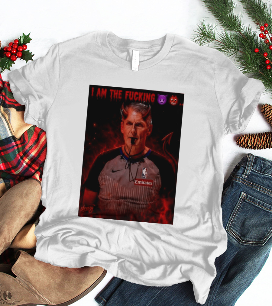 I Am The Fucking Emoji Devil Scott Foster NBA Referee Emirate T-Shirt