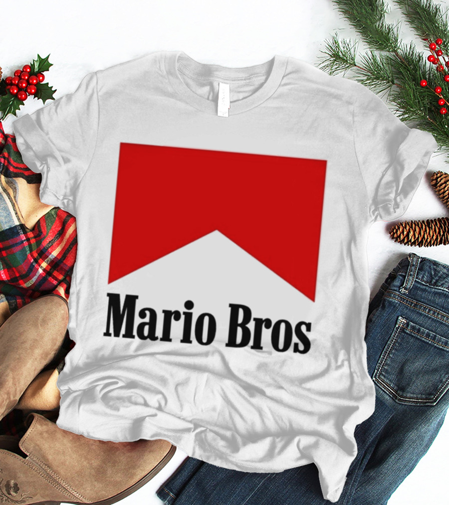 Mario Bros Red Banner T-Shirt