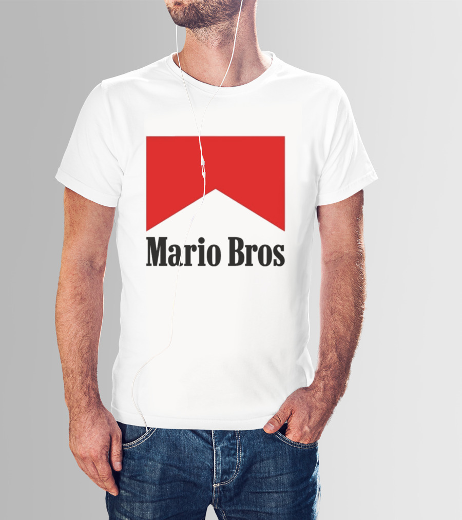 Mario Bros Red Banner T-Shirt