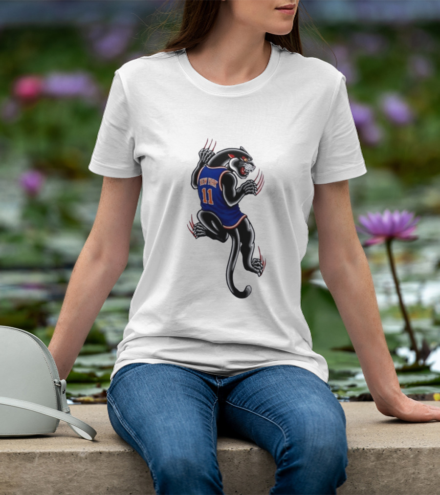 New York 11 Panther Clawing Back Sports Jersey T-Shirt