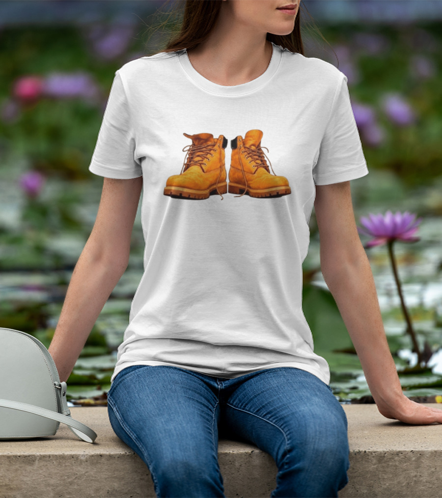 New York Forever Timberland Style Boots T-Shirt