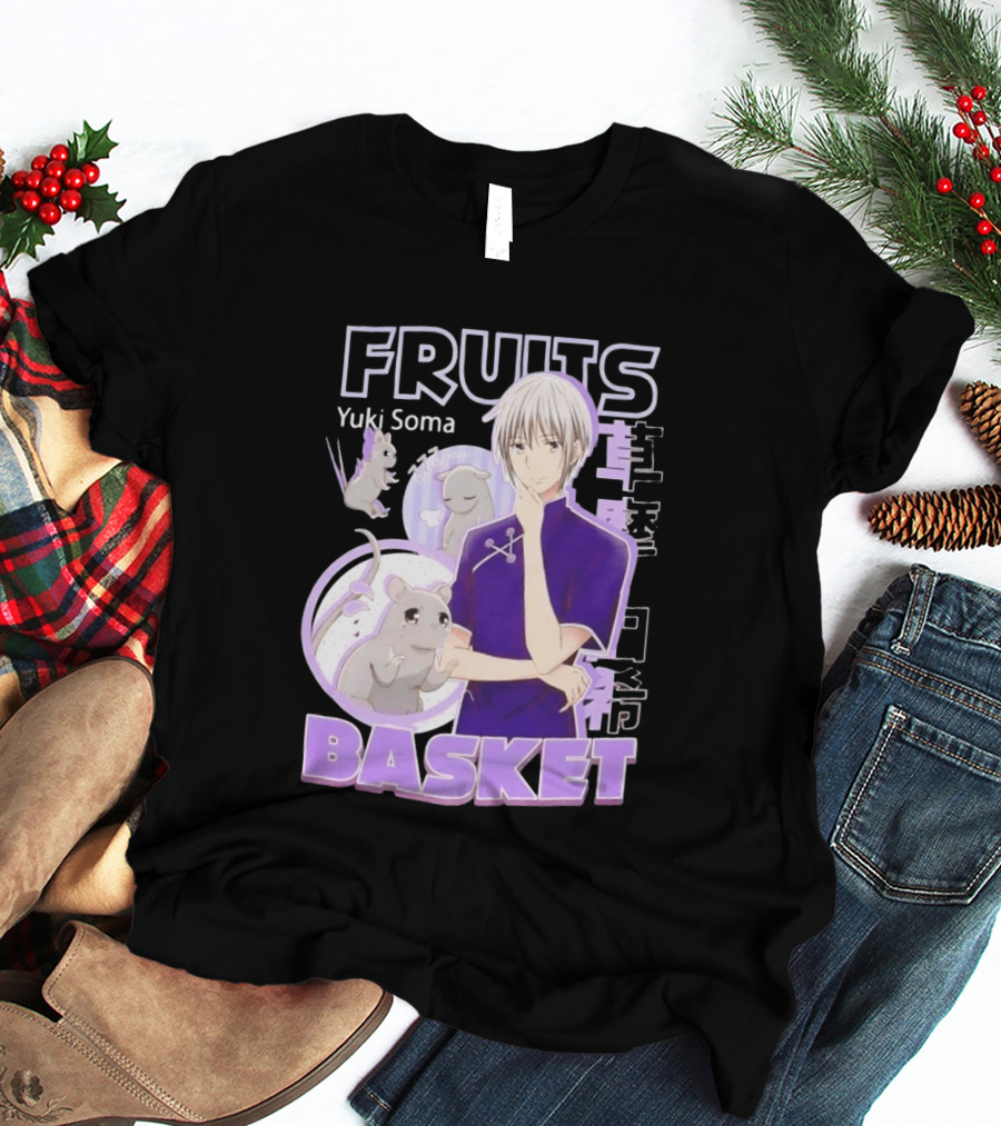 Fruits Basket Yuki Soma Kanji Mouse Transformation T-Shirt