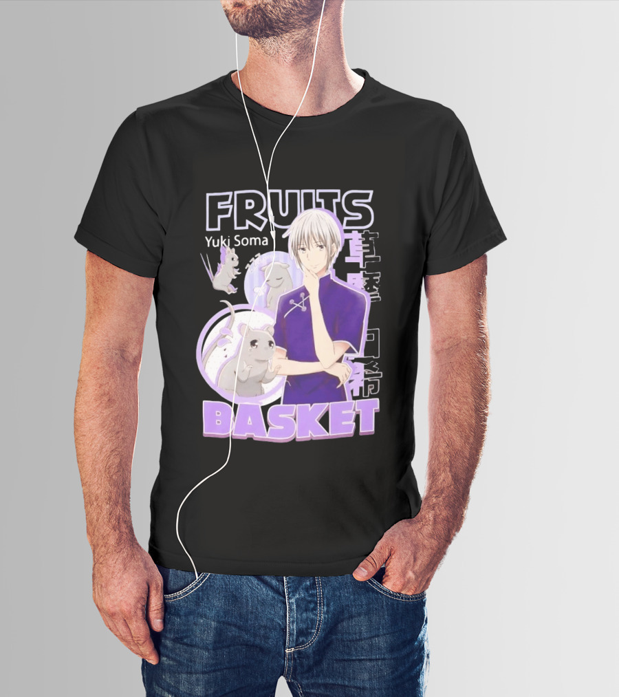 Fruits Basket Yuki Soma Kanji Mouse Transformation T-Shirt
