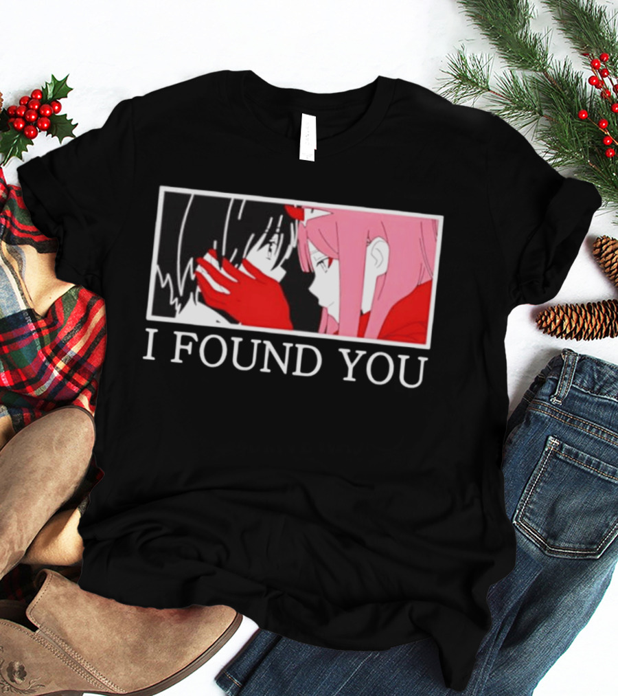 Hiro Zero Two Darling In The Franxx I Found You Anime Manga Pair Scene T-Shirt