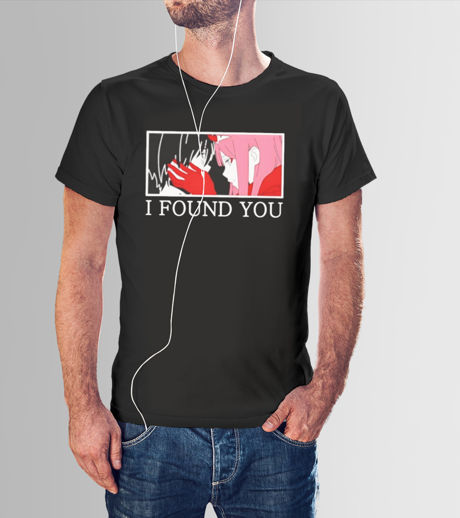 Hiro Zero Two Darling In The Franxx I Found You Anime Manga Pair Scene T-Shirt