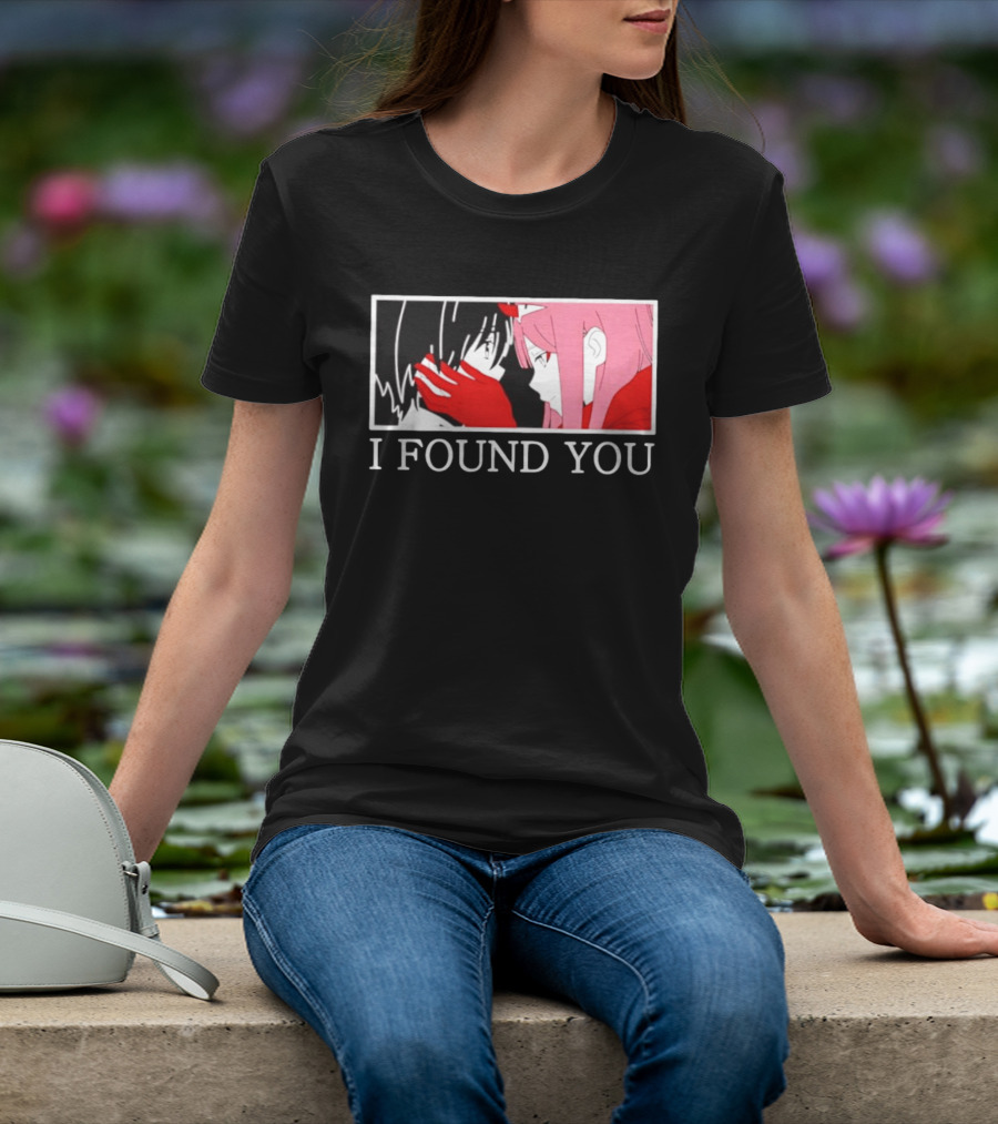 Hiro Zero Two Darling In The Franxx I Found You Anime Manga Pair Scene T-Shirt