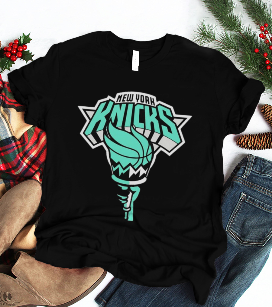 New York Liberty New York Knicks Basketball Mashup T-Shirt
