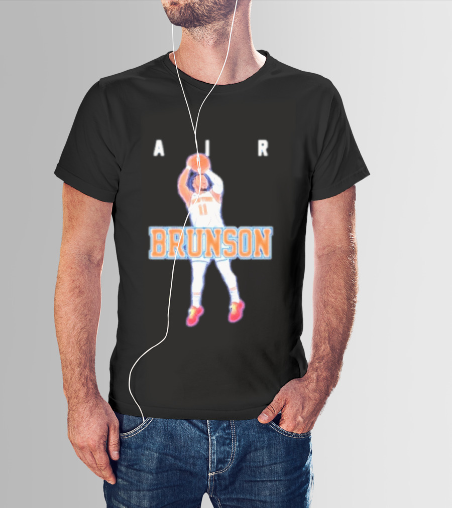 Jalen Brunson Air Brunson Knicks Basketball Jump Shot T-Shirt