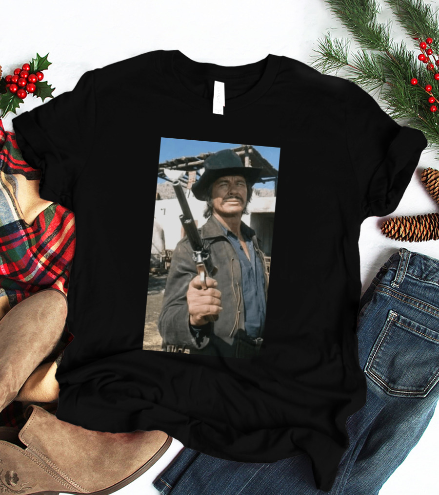 Remembering Charles Bronson 1921 2003 Classic Western Cowboy Hero T-Shirt