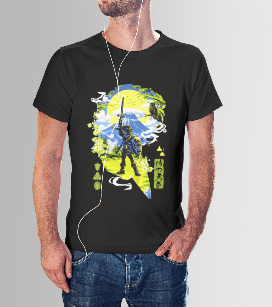 The Legend Of Zelda Link Hero Of Time Toki No Yusha Iconic Anime Style Adventure T-Shirt