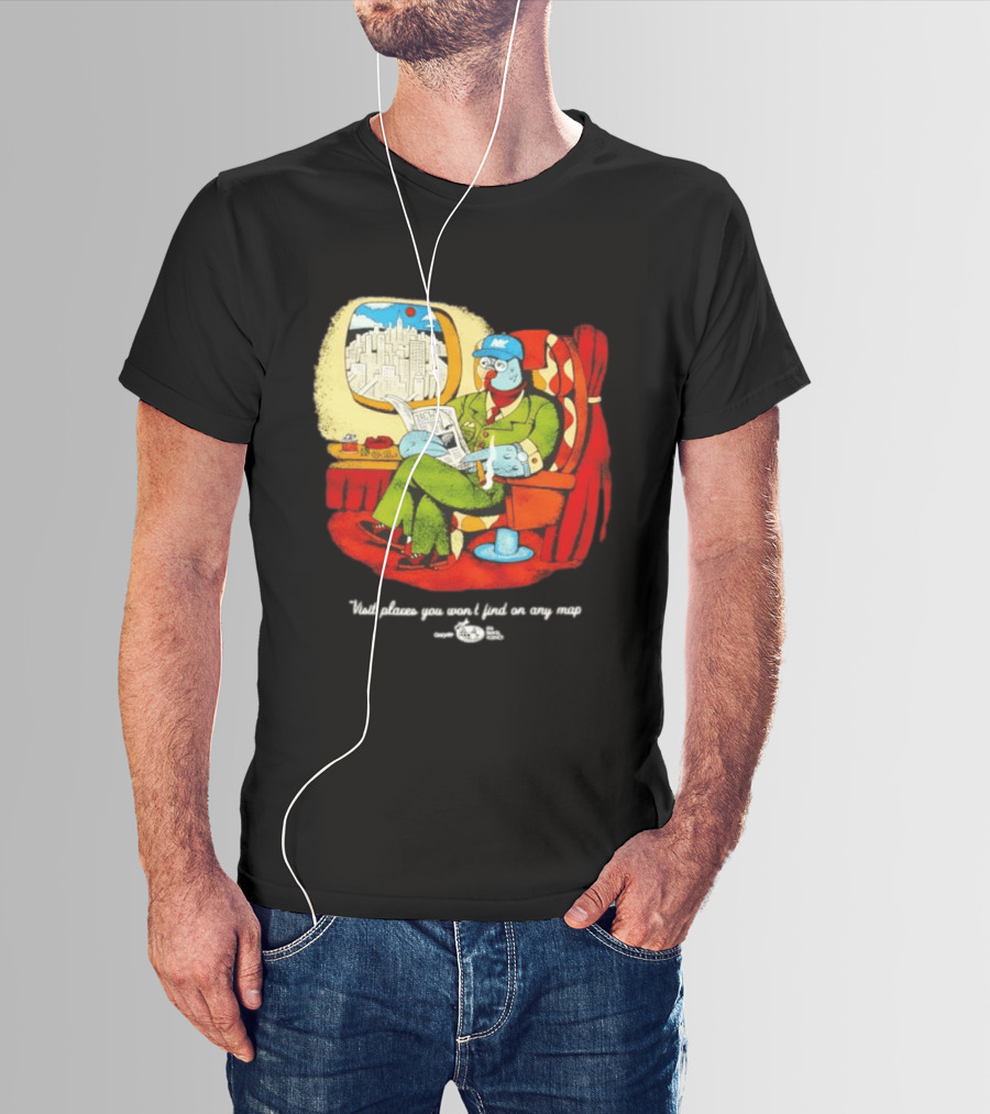 The Travel Agency Mile High Flyer Bird NY Visit Places You Won't Find On Any Map T-Shirt