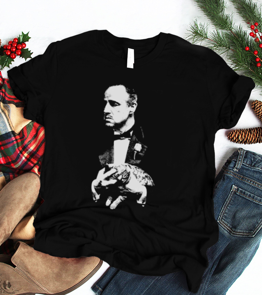 Vito Corleone Marlon Brando The Godfather Movie Film Noir T-Shirt