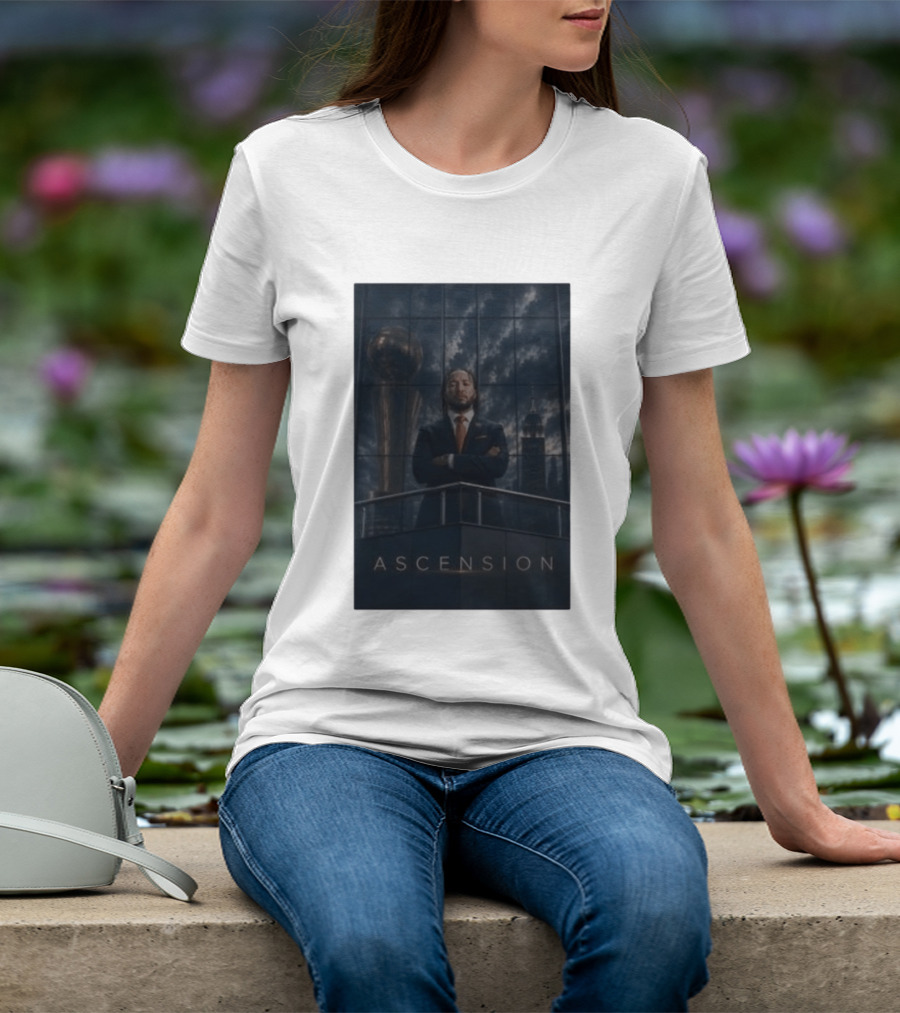 Ascension Jalen Brunson 2026 NBA Champs Trophy Victory Skyline T-Shirt