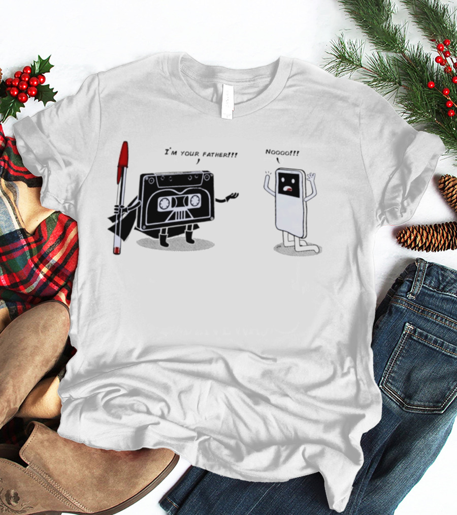 Cassette Tape Vader I'm Your Father IPod Noooo Pop Culture T-Shirt