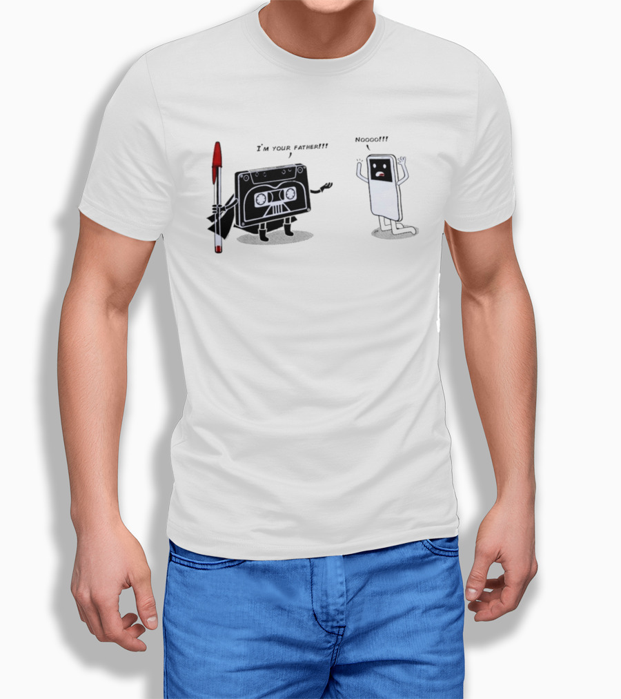Cassette Tape Vader I'm Your Father IPod Noooo Pop Culture T-Shirt