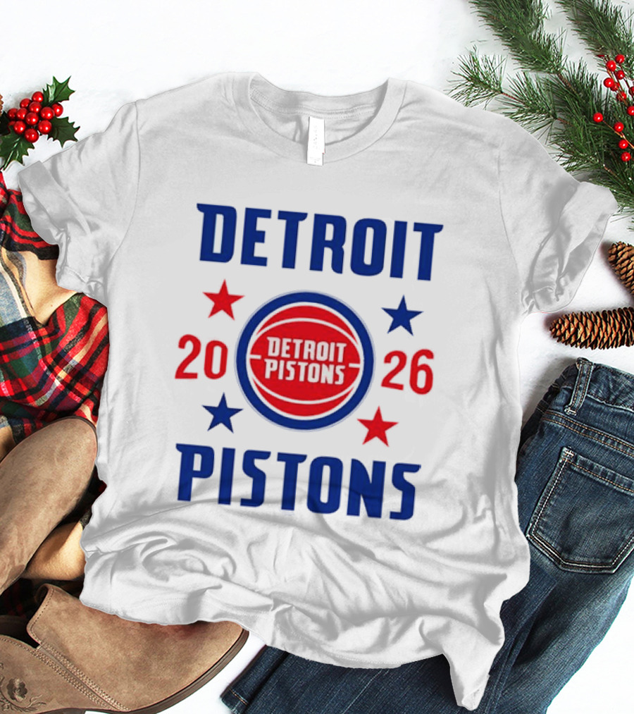 Detroit Pistons 2026 NBA Stars Team T-Shirt