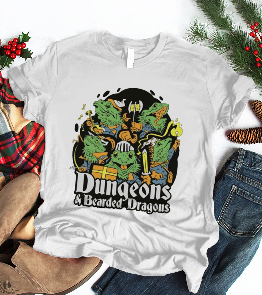 Dungeons And Bearded Dragons Adventurers Party Fantasy Game T-Shirt