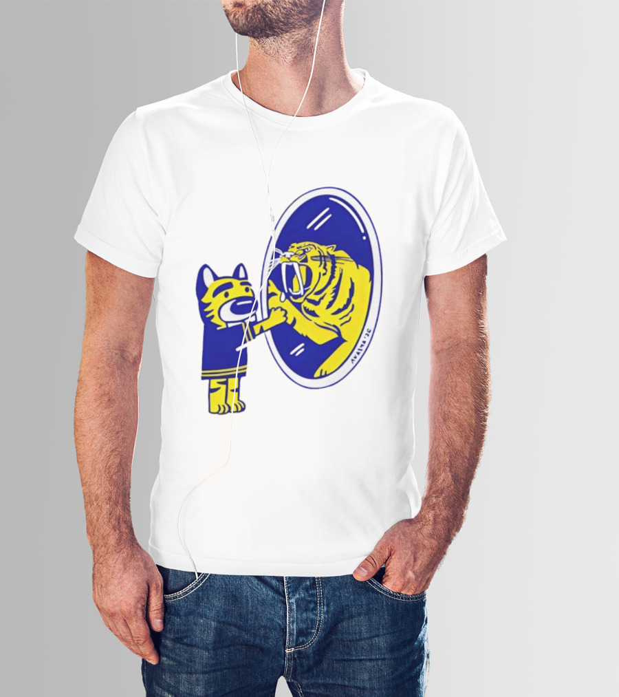 Gnash Predators Sabretooth Tiger Mirror Reflection T-Shirt