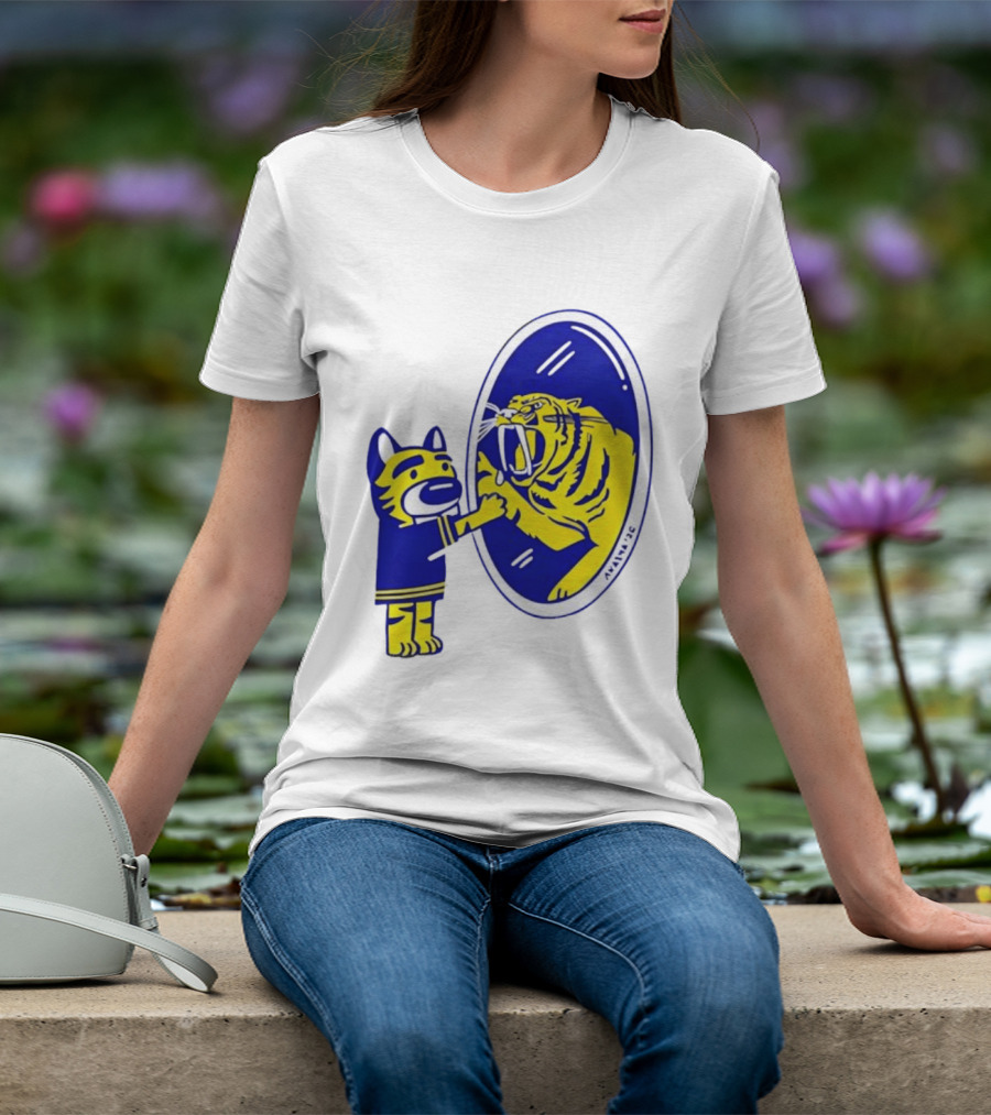 Gnash Predators Sabretooth Tiger Mirror Reflection T-Shirt