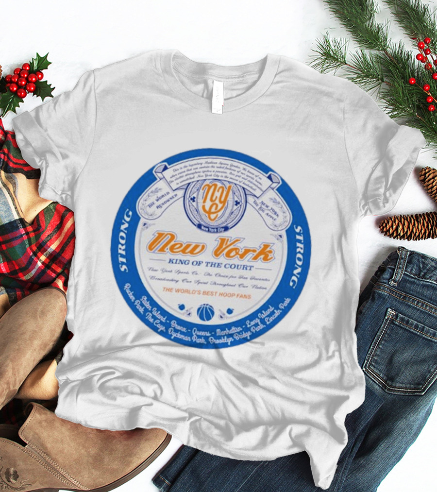 New York King Of The Court Basketball Club Madison Square Garden Sports T-Shirt