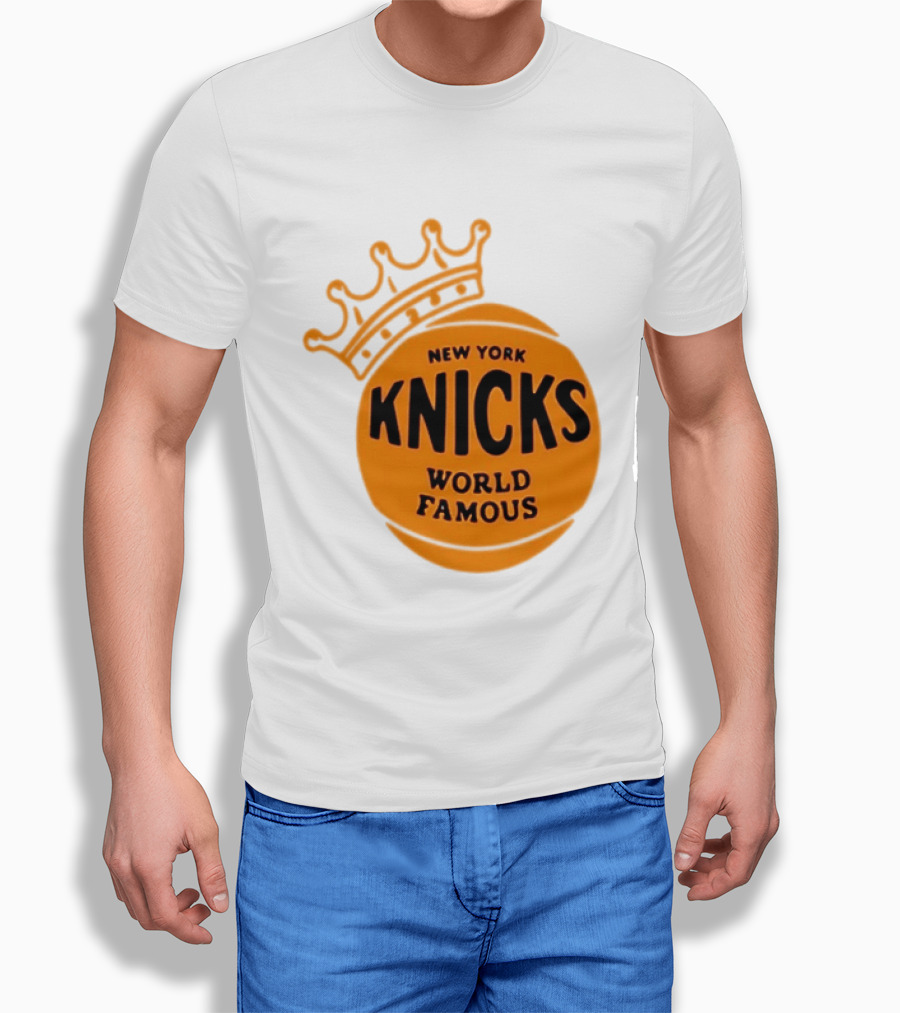 New York Knicks NBA Basketball World Famous Crown T-Shirt