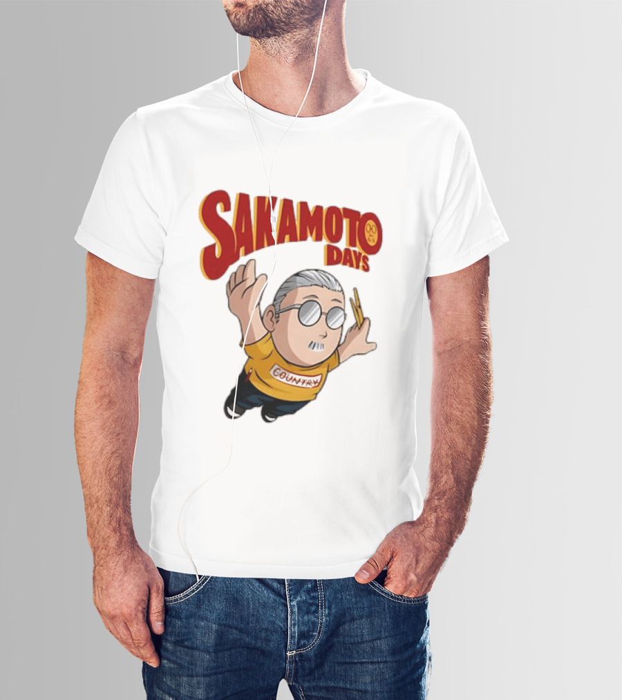 Sakamoto Days Country Super Mario Taro Sakamoto Floating T-Shirt