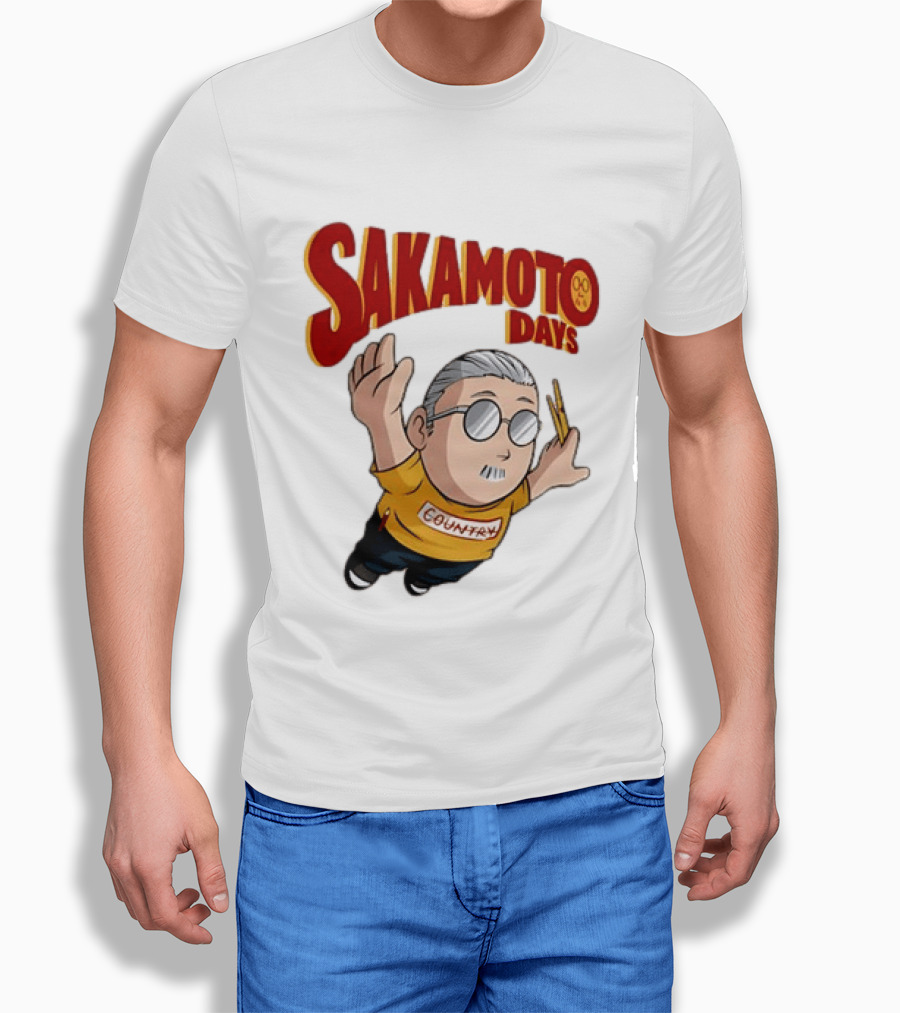 Sakamoto Days Country Super Mario Taro Sakamoto Floating T-Shirt