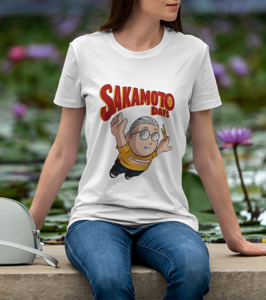Sakamoto Days Country Super Mario Taro Sakamoto Floating T-Shirt