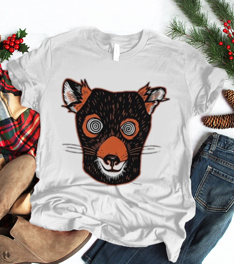 Tasmanian Devil Hypnotized Spiral Eyes Wildlife T-Shirt