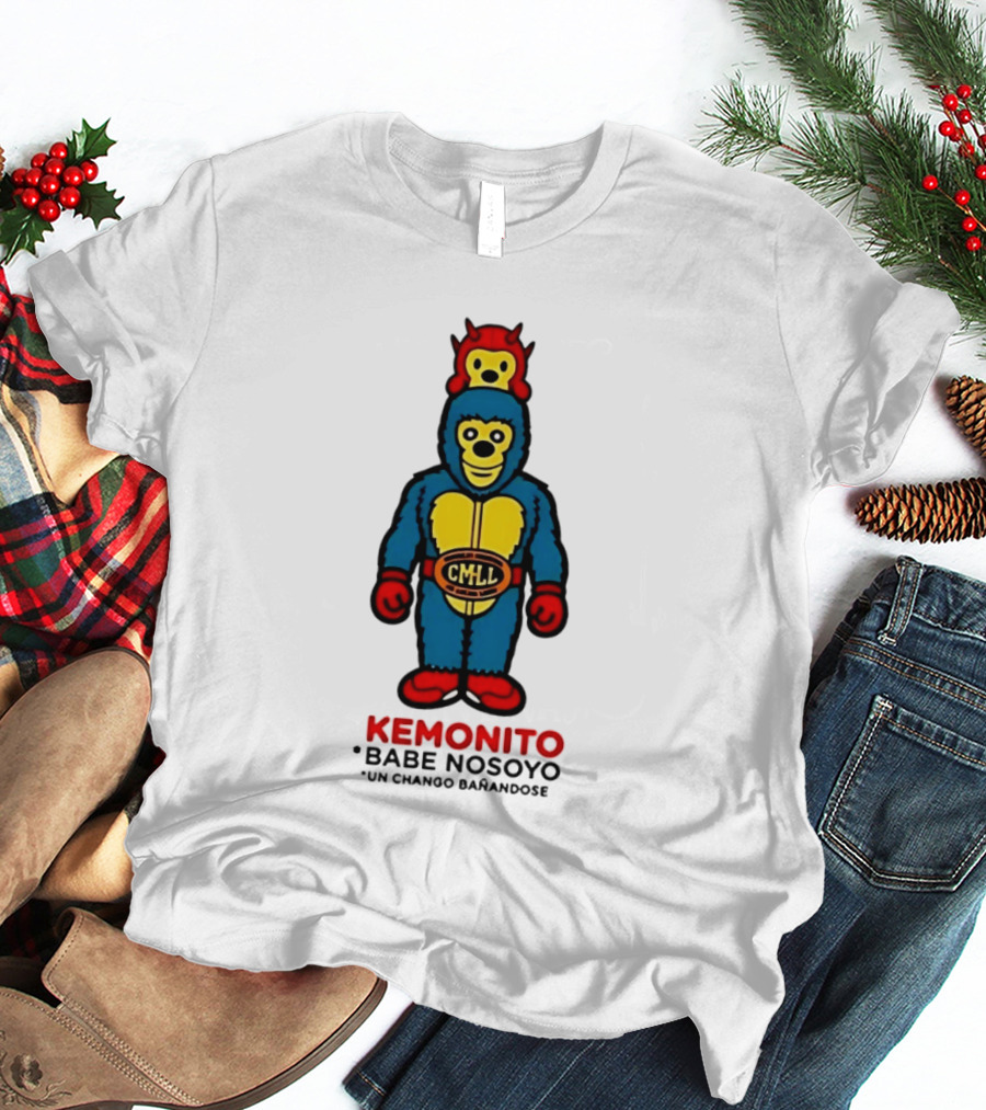 Kemonito CMLL Babe Nosoyo Un Chango Banandose Baby Milo T-Shirt