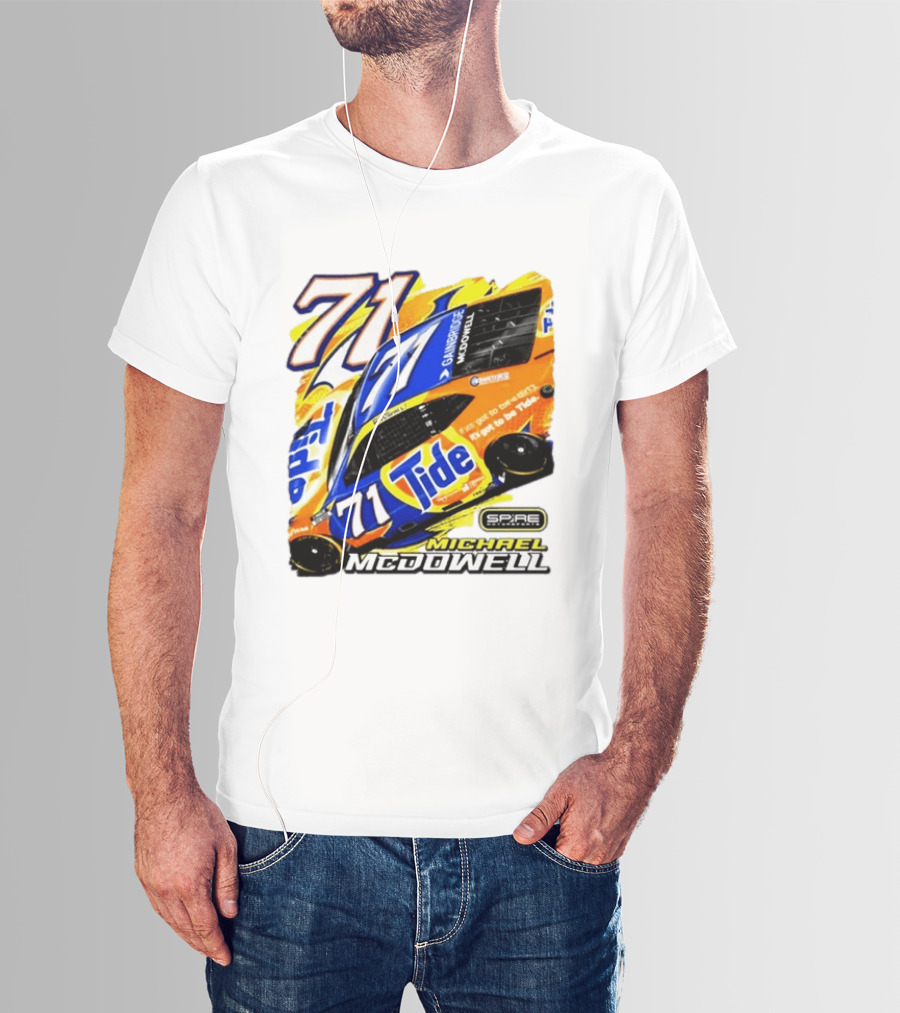 Michael McDowell Tide 71 NASCAR Racing Spire Motorsports Camry T-Shirt