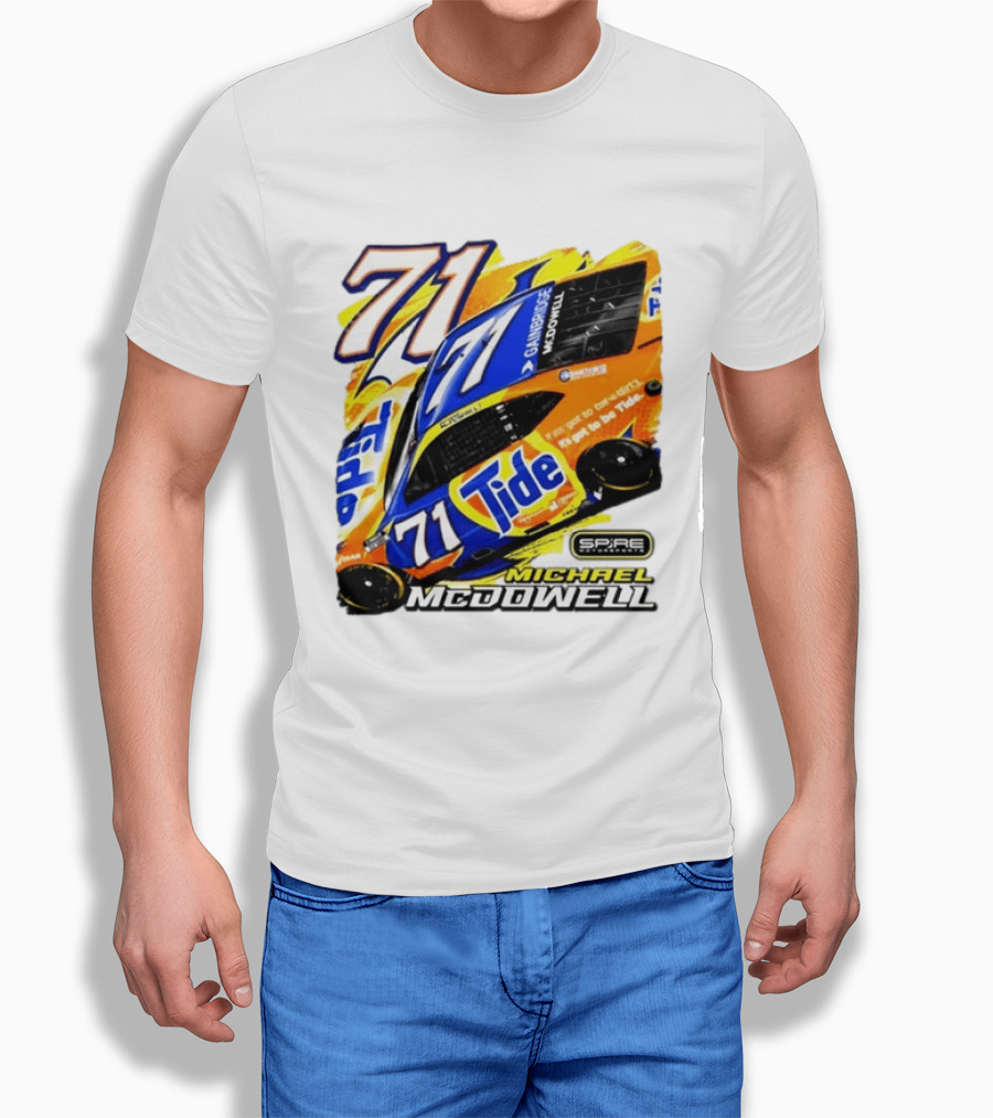 Michael McDowell Tide 71 NASCAR Racing Spire Motorsports Camry T-Shirt