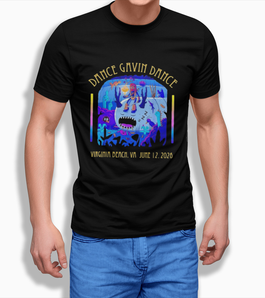 Dance Gavin Dance Underwater Virginia Beach VA June 12 2026 Concert Tour T-Shirt